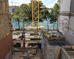 Baufortschritt Unterer Rheinweg