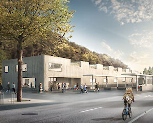 Foto Bahnhofareal Waldenburg