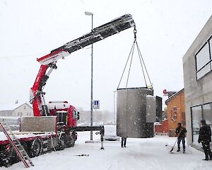 Umbau Raiffeisenbank Gampel hat begonnen