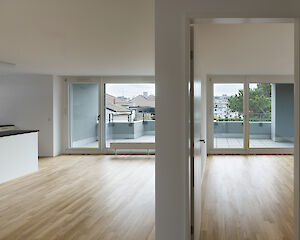 Foto Umbau Mehrfamilienhaus Oetlingerstrasse, Basel