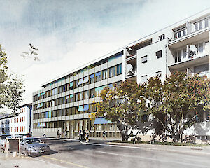 Foto Umnutzung Hochbergerstrasse, Basel