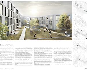 Pläne Wohnsiedlung Waidmatt, Zürich