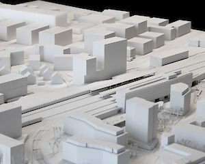 Foto Bürogebäude Bahnhof Nord, Visp