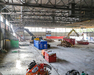 Abbruch Litternahalle Visp