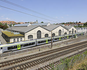 Foto SBB-Depotgebäude "Aebimatt", Bern