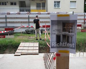 Richtfest Siedlung untere Birs