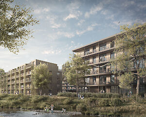 Foto Wohnüberbauung "Rheincity", Buchs