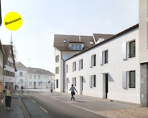 Baustart Umnutzung altes Kino, Riehen