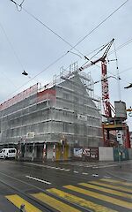 Baufortschritt Umnutzung Altes Kino, Riehen