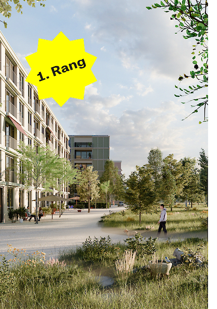 Wohnüberbauung Areal Moosbühl in Moosseedorf, 1. Rang