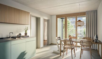 Siedlung Birs: Die Innenvisus sind da!