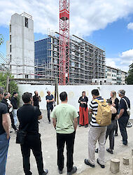 Baustellenbesuch Siedlung Birs